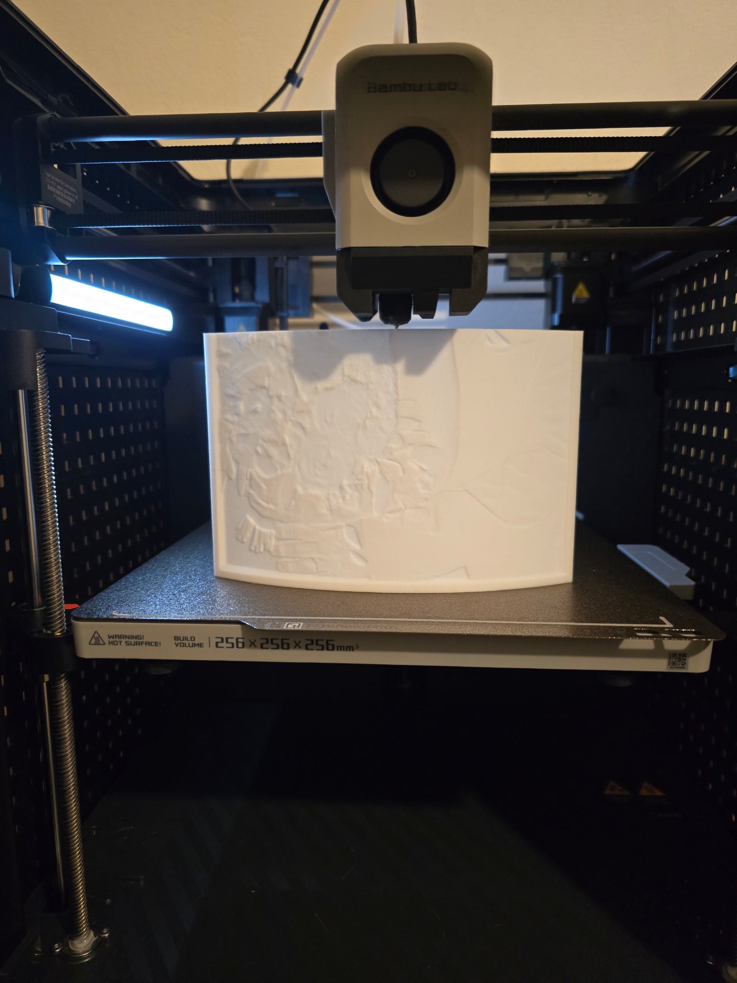Lithophane Photo Print with small LED Candle holder